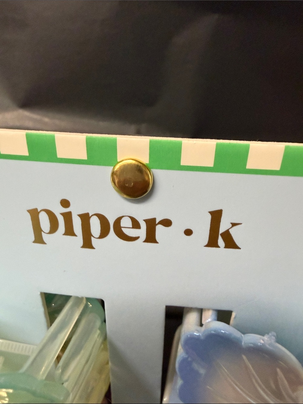 piper•k Iridescent Floral Hair Clips - Set of 4 - Picture 2 of 4